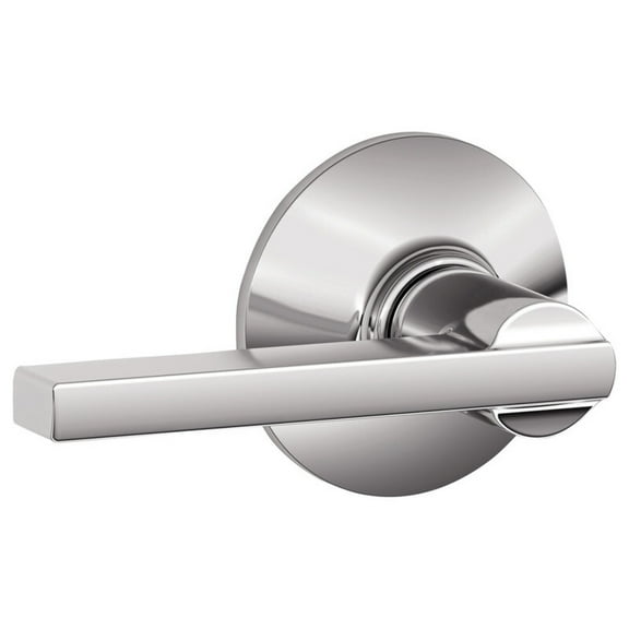 Schlage Residential F10 LAT 625 Grade 2 Passage Latch Latitude Lever Bright Chrome Finish