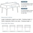 thumbnail image 3 of Cotton Thread Wrinkle-Free Table Cover Waterproof Table Cloth for Kitchen Table Party Decoration Pure blue 90x90cm, 3 of 7