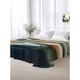 thumbnail image 5 of Colorful Abstract Art Twim XL Size Flat Sheet, Wrinkleproof & Fadeproof Cooling Flat Bed Sheet Only, Mountain Modern Watercolor Breathable Soft Bedding Top Sheets 66 x 102 Inches, 5 of 8