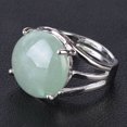 thumbnail image 1 of Perles Rondes pour Femmes Bagues Décontractées pour Doigts Bijoux en Cristal Quartz Violet, 1 of 6