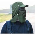 thumbnail image 1 of Men Outdoor Removable Sunscreen Quick Dry Baseball Hat for Climbing Fishing Army Green, 1 of 8