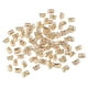 thumbnail image 4 of 100 piezas de cuentas de rastas de metal, anillos para trenzas de cabello, clips para puños, cuentas para trenzar, Oro, 4 of 9