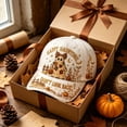 thumbnail image 2 of Clearance Hotyverty Halloween Ghost Baseball Cap, Happy Haunting Patchwork Ghost Pumpkin Commemorative Vintage Baseball Cap Adjustable Cotton Dad Hat Halloween Gift for Women Men, White, 2 of 9