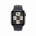 thumbnail image 2 of Restored Apple Watch SE (2nd Gen, 2023) GPS + Cellular 44mm Midnight Aluminum Case Midnight Sport Band S/M - Open Box, 2 of 4
