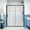 Matte Black#0, variant on Shower Door Single Sliding Shower Door 56-60" W x 72" H Semi-Frameless Shower Glass Panel, 1/4" (6mm) Clear Tempered Glass, Transparent safety film for glass,Aluminium Alloy Matte Black,Reversible In
