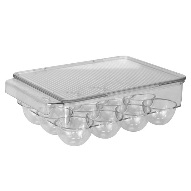 12 Egg Plastic Holder with Lid, Plastic