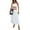 White, variant on Musuos Women Summer Skirts Outfits Solid Color Eyelet Strapless Tube Tops High Waist Long Skirts 2 Pieces Clothes Set, White