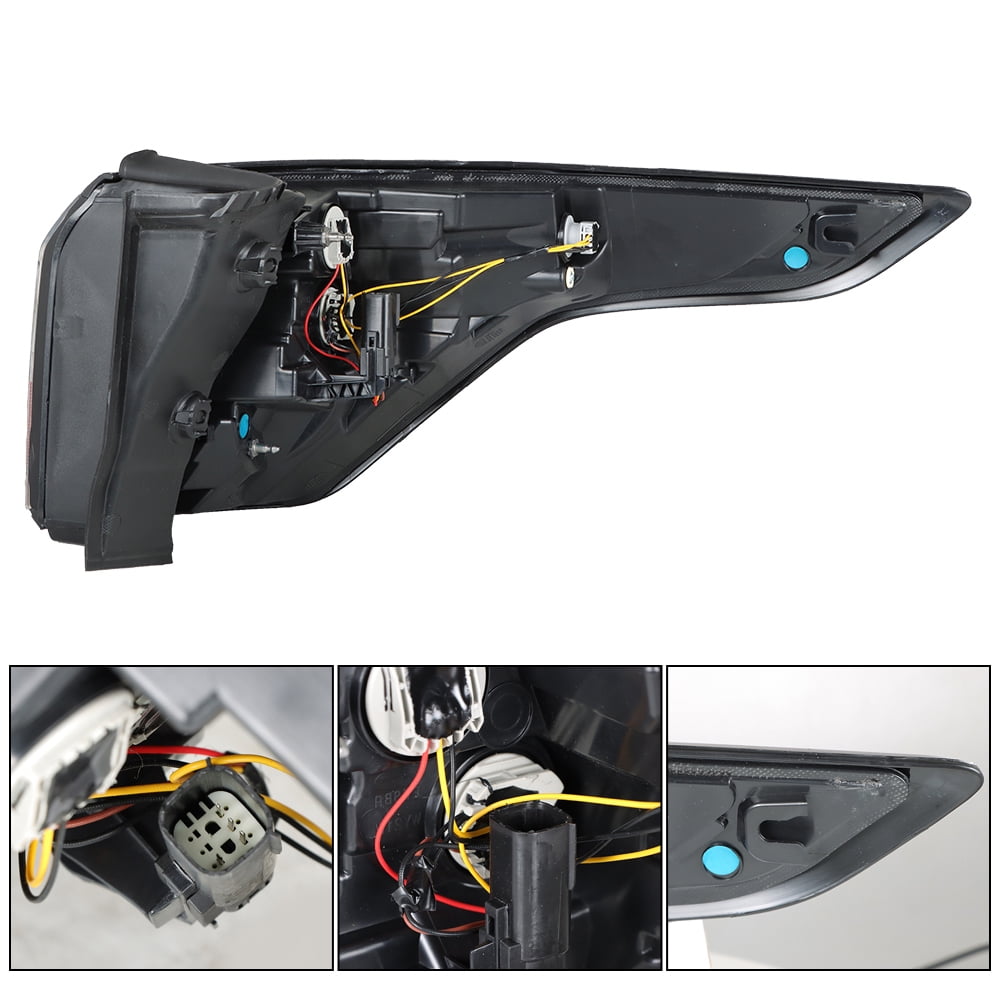 LABLT Left Side Outer Tail Light Assembly for 2017-2019 Ford Escape Kuga Driver Side Rear Brake Lamp with Blub GNT56215209
