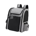 thumbnail image 4 of BELOVING Dog Backpack Carrier Adjustable Shoulder Strap Expandable Hiking Bike Riding Gray, 4 of 10