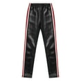 thumbnail image 4 of YONGHS Toddler Girls Faux Leather Pants Leggings Tights Winter Warm Thick Fleece Trousers Colorful Stripe 12-24 Months, 4 of 6