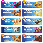 Pure Protein Bars Variety Pack, 10 Flavors, Gluten Free, 1.76 oz 10ct