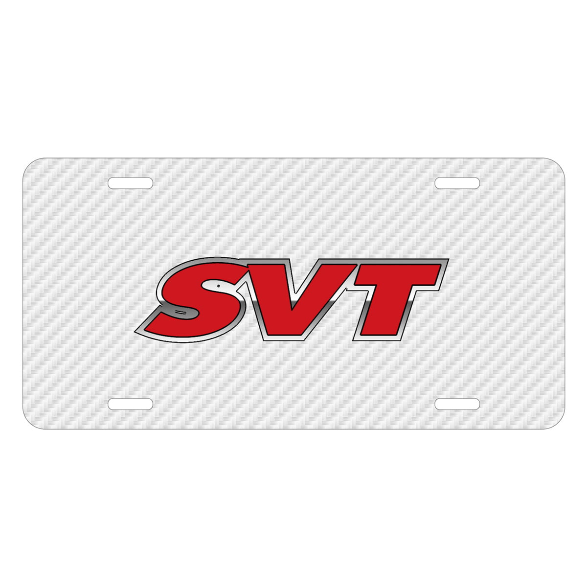 Ford Logo SVT Black Metal Graphic License Plate Frame