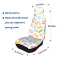 thumbnail image 6 of ZNDUO Cartoon Doodle Watercolour Bunny Pattern Car Seat Covers, Breathable Polyester Universal Seat Covers for Cars, 2PCS Car Seat Covers Front Seats Only, 6 of 8