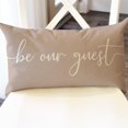 thumbnail image 2 of Farmhouse Throw Pillow Cover 12x20 Inch Be Our Guest Pillow Cover Beige Cozy Relax Decorations Lumbar Decorative Pillow Case for Home Guest Room Bedroom Essentials Couch Sofa Bed Decor, 2 of 6
