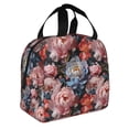 thumbnail image 2 of Honeii Rose Flowers Print Lunch Bag Women, Lunch Box Lunch Bag for Women Adult Men, Small Leakproof Cute Lunch Tote Large Capacity Reusable, 2 of 8