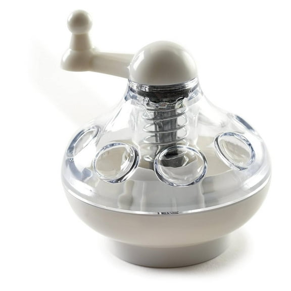 Norpro Nut and Spice Grinder with Easy Turn Manual Crank Handle, Safe Enclosed Stainless Steel Blades, 3.5 x 3 x 3 inch