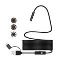 thumbnail image 4 of Cámara de inspección de video HD Soledad 7 mm 3 en 1 Micro USB Tipo-C impermeable con 6 LED ajustables 1,5 m 15 m, 4 of 6