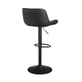 thumbnail image 7 of Art Leon Bar Stools Set of 2, PU Leather Swivel Steel Legs,Black&Brown, 7 of 7
