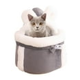 thumbnail image 4 of Yinanstore Portable Breathable Large Cats Carrier Bag Dogs Puppy Shopping Vet Visits Carrying Pets Rabbit Cage Holder Knapsack - Grey L, 4 of 8