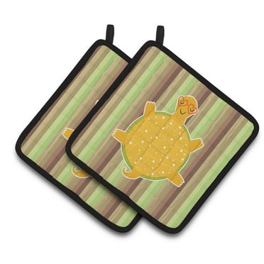 Caroline's Treasures Turtle Pair of Pot Holders