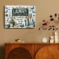 thumbnail image 4 of BCIIG  Rustic Laundry Room Wall Art Laundry Schedule Funny Rules Wall Decor Farmhouse Flower Butterfly Painting Country Laundry Room Sign Pictures Artwork for Bathroom Laundry Room Decor Unframed, 4 of 5