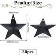 thumbnail image 2 of 30PCS 2.4" Black Metal Star Decor Barn Star with Hole Iron Vintage Wall Arts Hanging Wall Decors for Crafts House Christmas Independence Day Indoor Outdoor DIY Handmade Accent DIY, 2 of 9