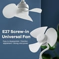 thumbnail image 7 of HIBIBUD E27 Screw Mini Fan Small Whirlwind Socket Fan Light Portable Bathroom Kitchen Silent Ceiling Fan Strong Wind, 7 of 7