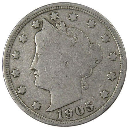 1905 Liberty Head V Nickel 5 Cent Piece G Good 5c US Coin Collectible