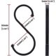 thumbnail image 2 of S Hooks 12 Pc Aluminum S Shaped Hooks Heavy Duty S Hooks For Hanging Plants, 2 of 5