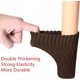 thumbnail image 2 of leyfeng 24 protectores de calcetines para patas de silla, color marrón, para suelos de madera dura, no se hacen fácilmente, 2 of 8