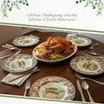 thumbnail image 5 of Spode Woodland Collection Salmon Salad Plate Decorative Wildlife Dinnerware British Country Style Floral Border Rustic Holiday Meals 8" Earthenware Seasonal Table Accent Festive Dining, 5 of 7