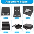 thumbnail image 3 of Unique Bargains 13x10x5 Inch Magnetic Gift Box Collapsible Paper Party Favor Boxes with Lid and Ribbon Black, 3 of 6