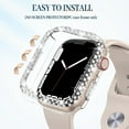 thumbnail image 4 of ALMNVO Diamond Case for Apple Watch Case 44mm 40mm 42mm 38mm Accessories Bling Bumper Protector Cover iWatch Series 3 4 5 6 SE, 4 of 7