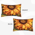 thumbnail image 2 of Xecao Deep Yellow Colorful Sunflower for Decorative Throw Pillow Case for Couch,Sofa or Bed Set,Pillow Cover for Sofa Home Decor Ideal Gift-16"x24", 2 of 6