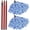 Blue+Red, variant on 3 Pack Microfiber Cloth Mop Refills Compatible with O Cedar, Washable Mop Replacements for Wet and Dry Use (Blue)