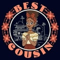 thumbnail image 2 of Junior's Encanto Dolores Best Cousin Circle  Graphic Tee Navy Blue Medium, 2 of 3