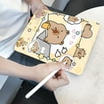 thumbnail image 4 of Tuohive Cartoon Capybara iPad Case for iPad Gen 9th/8th/7th(2021/2020/2019),10.2 inch iPad 9/8/7 Case Auto Wake Sleep Case With Pencil Holder, 4 of 9