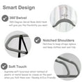 thumbnail image 3 of VECELO 25 Pack Velvet Non-Slip Heavy Duty Adult Hangers with 360° Swivel Hook, Ultra-Thin Space Saving Clothes Organizer for Coats Shirts Dresses Closet Storage-Grey, 3 of 12