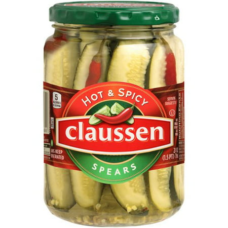 claussen spicy hot pickle spears oz fl walmart