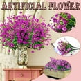 thumbnail image 2 of Fdelink Artificial Flowers 10Pc Artificial Flower Latex Real Bridal Wedding Bouquet Home Decoration Fake Flowers Flores Artificiales Decoracion Lings Artificial Flowers Artificiales Rose (Hot Pink), 2 of 9