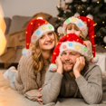 thumbnail image 6 of Minzimin Santa Hat Light Up for Kids: LED Toddler Christmas Hat for Xmas Party - Red Velvet Santa Claus Hat for Boys Girls Child Infant, 6 of 6