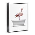 thumbnail image 3 of Stupell Industries Farmhouse Traditional Flamingo in Bath Black Framed Giclee Art, 16 x 20, by Annalisa Latella, 3 of 8