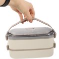 thumbnail image 3 of Stainless Steel Bento Box Leakproof Lunch Box Divided Food Meal Storage Container, 3 of 8