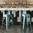 thumbnail image 3 of Flash Furniture Cierra 30"H Backless Bar Stool, Gunmetal/Black, Set of 4, 3 of 12