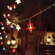 July 4th Red Blue and White Star Lights, 50LED 16FT Patriotic String Lights with Stars Battery Operated, Waterproof Outdoor Independence Day Memorial Day Holiday Party Decor
