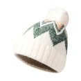 thumbnail image 2 of Dyfzdhu Winter Women Leisure Warm Keeping Thickened Knitted Fishermans Hat Fashion Waist Color Contrast Wool Green, 2 of 3