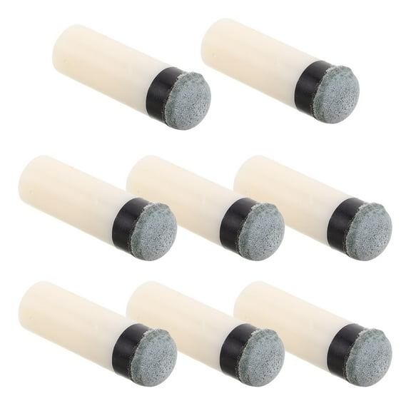 WASHWEPE 8Pcs Pool Tip Replacement Kit for Pool Sticks Extended Design Metal Plastic