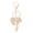 golden, variant on Coconut Tree Crystal Pearl Keychain Golden Color Key Ring Women's Bag Pendant Souvenir Gift Hawaii Beach