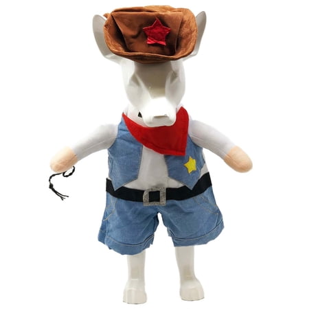 Pet Life Rodeo Bones Cowboy Pet Dog Costume Uniform