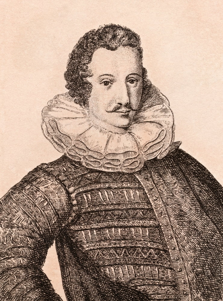 Isaac Oliver Circa 1565-1617 French Born English Miniaturist From 75 Portraits Of Celebrated Painters From Authentic Originals Etched By James Girtin Published London 1817 Canvas Art - Ken Welsh Desi